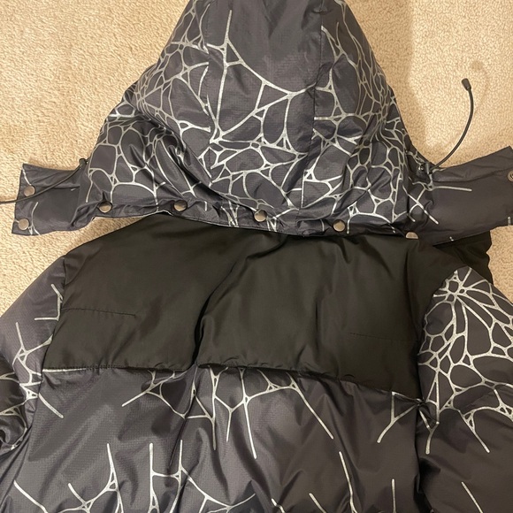 100% Authentic Vintage Number Nine Runway Spider Web Puffer Jacket Size 2/S - Picture 5 of 6